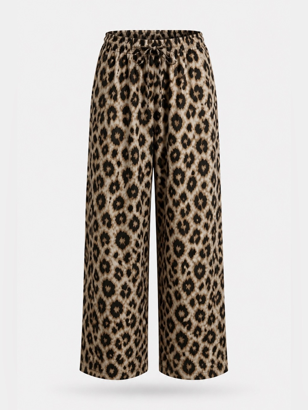 Leopard Print Paper bag Waist Pants